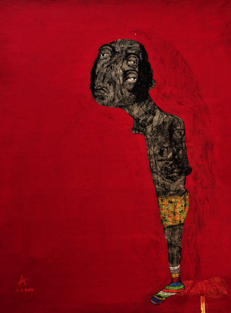 Sabhan Adam 'Untitled' Mixed media on canvas210 x 157 cm, 2005.