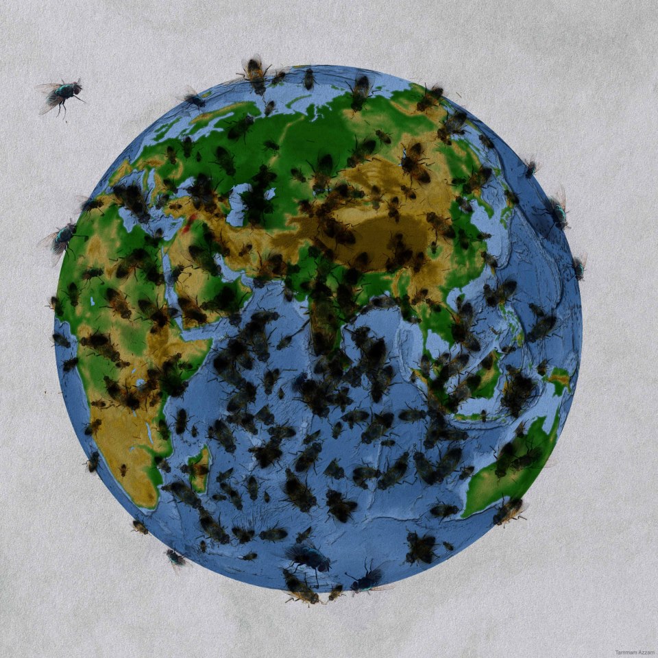 Tammam Azzam 'Beatiful World!', digital art, 2012.