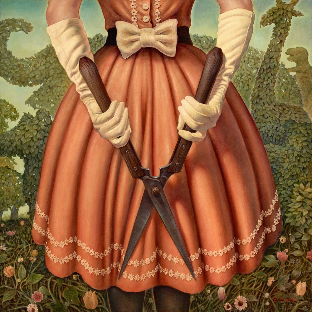 Danny Galieote 'Clandestine Persuasion' Oil On Canvas. Curtsey to Arcadia Gallery