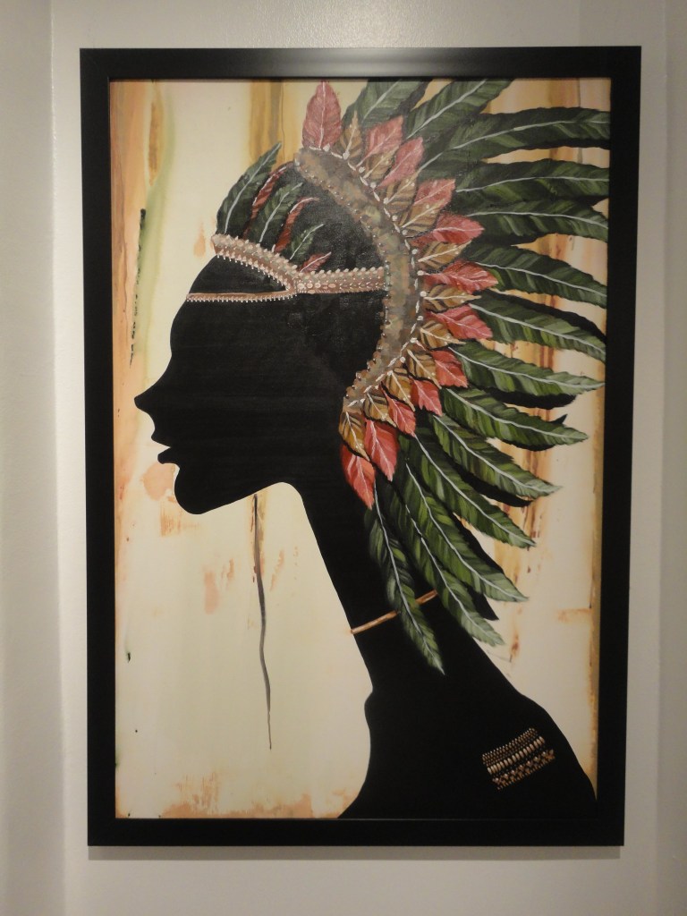 Yousef Al Qaud 'Adorned' Acrylic on Canvas.