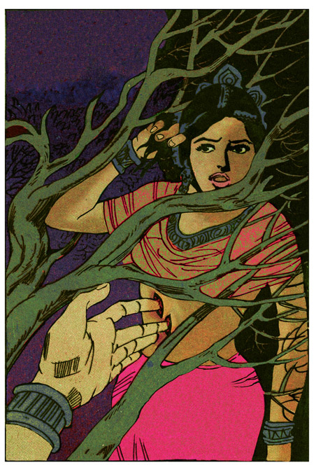 Chitra Ganesh 'She the Question Fingers and Branches'