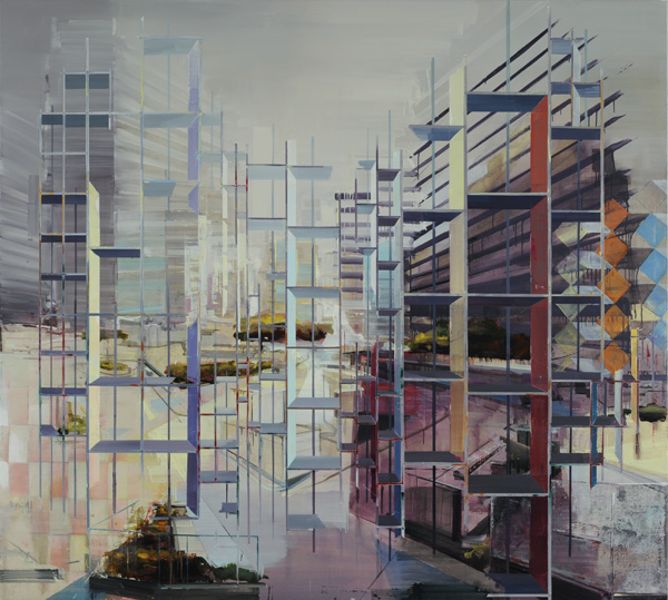 Driss Ouadahi 'Ainsi Soit Elle' Oil on canvas.180 x 200cm.