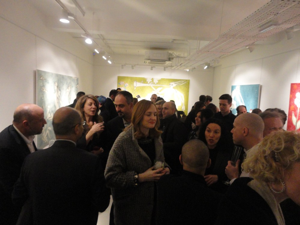 Opening night of Ayyam London 'Shooting the Cloud' by Nadim Karam
