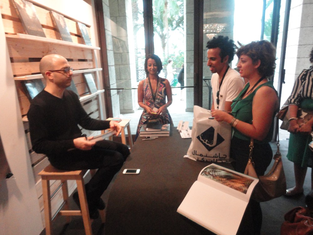 At Youssef Nabil book signing