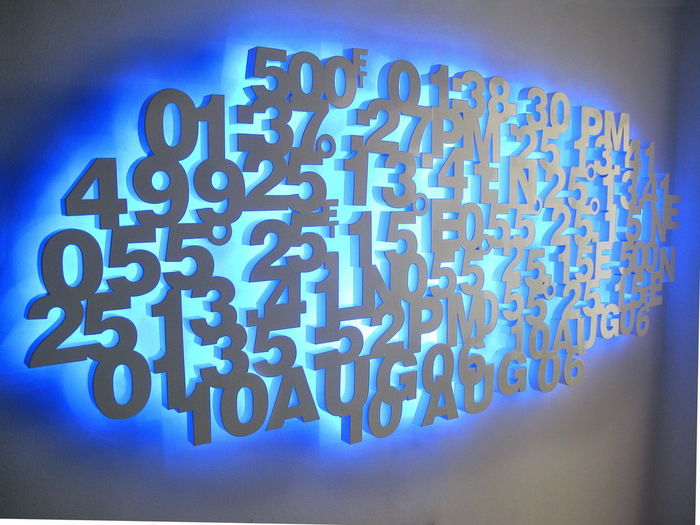 MOHAMMED KAZEM ''Directions" Aluminum and LED light