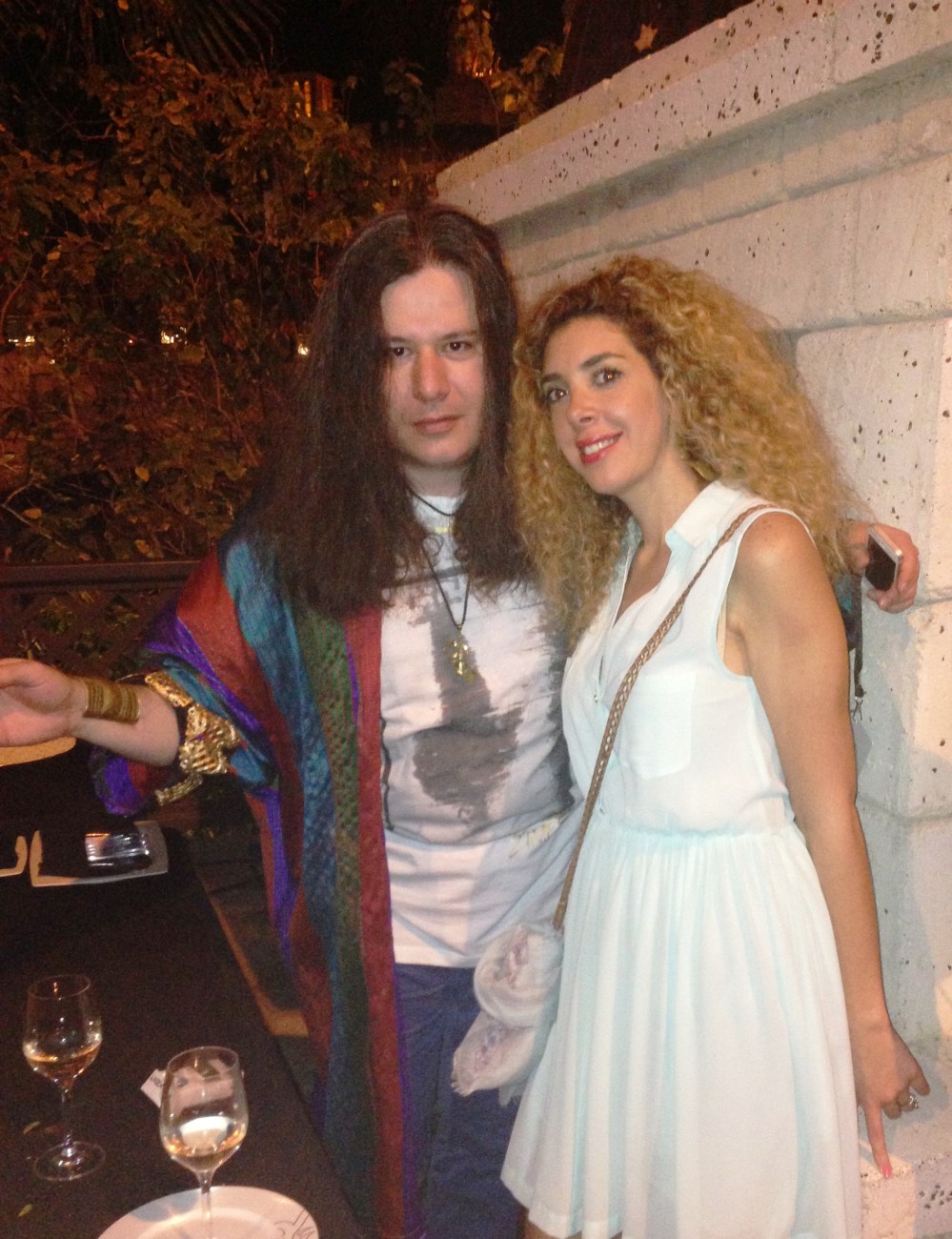 Artists Afshim Perhashemi & Louma Rabbah smiling for Al Mahha Art Blog