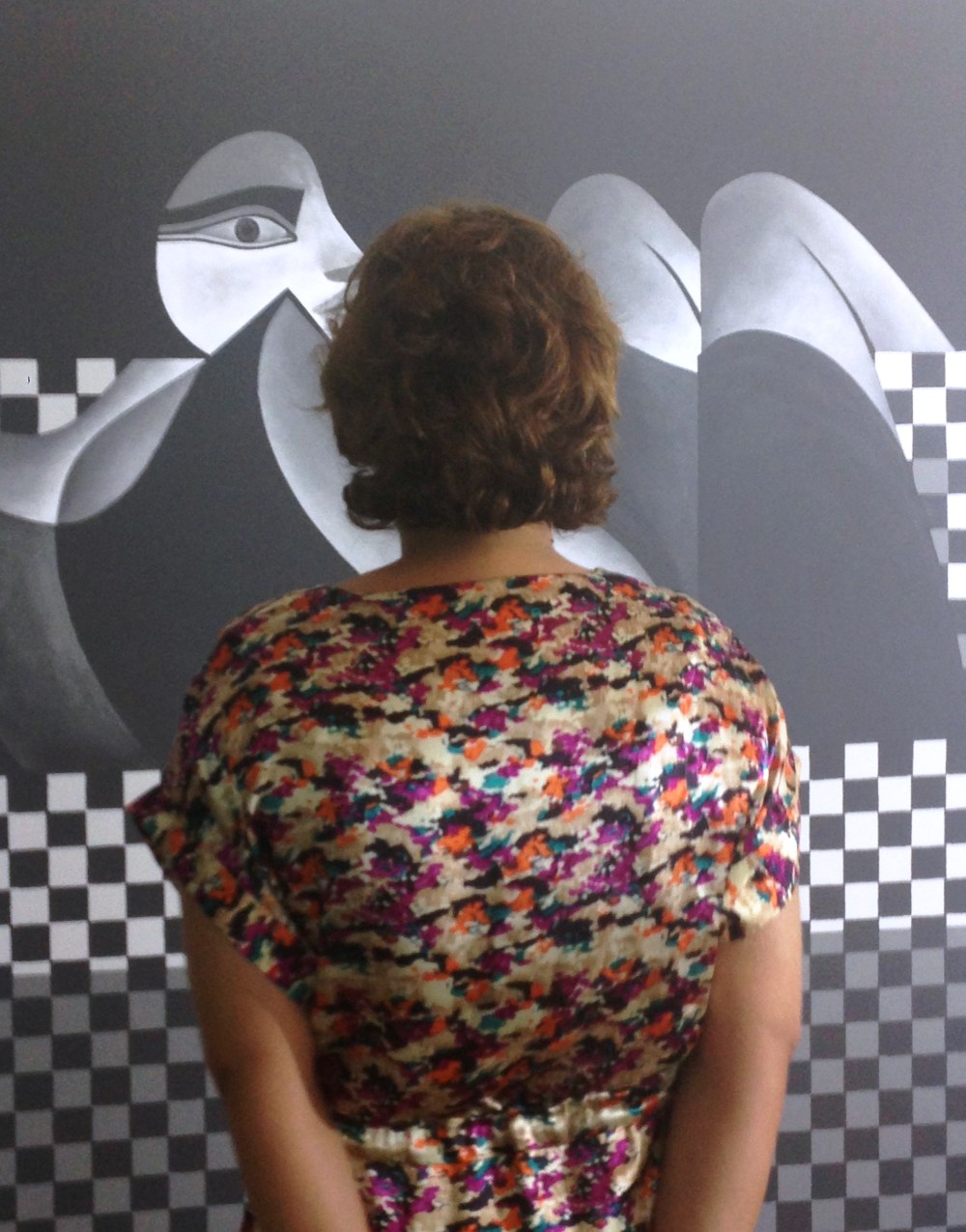 Standing infront of serene piece of art.. Photo taken by Safwan Dahoul