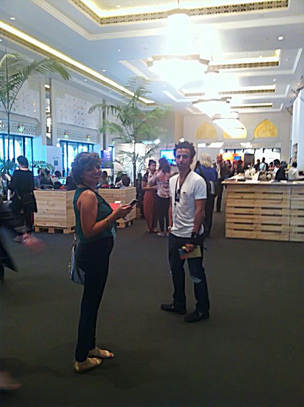 With Mohammed Al Kouh Arrived at Art Dubai on time for Youssef Nabil book signing!