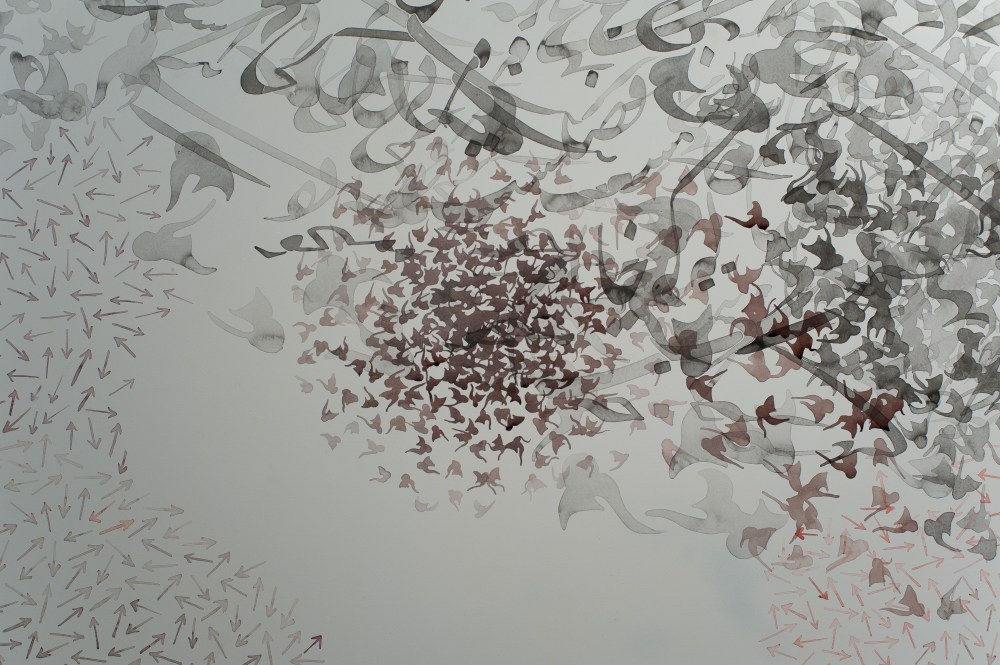 Shahzia Sikander 'Work in progress' Courtesy of the artist and Pilar Corrias