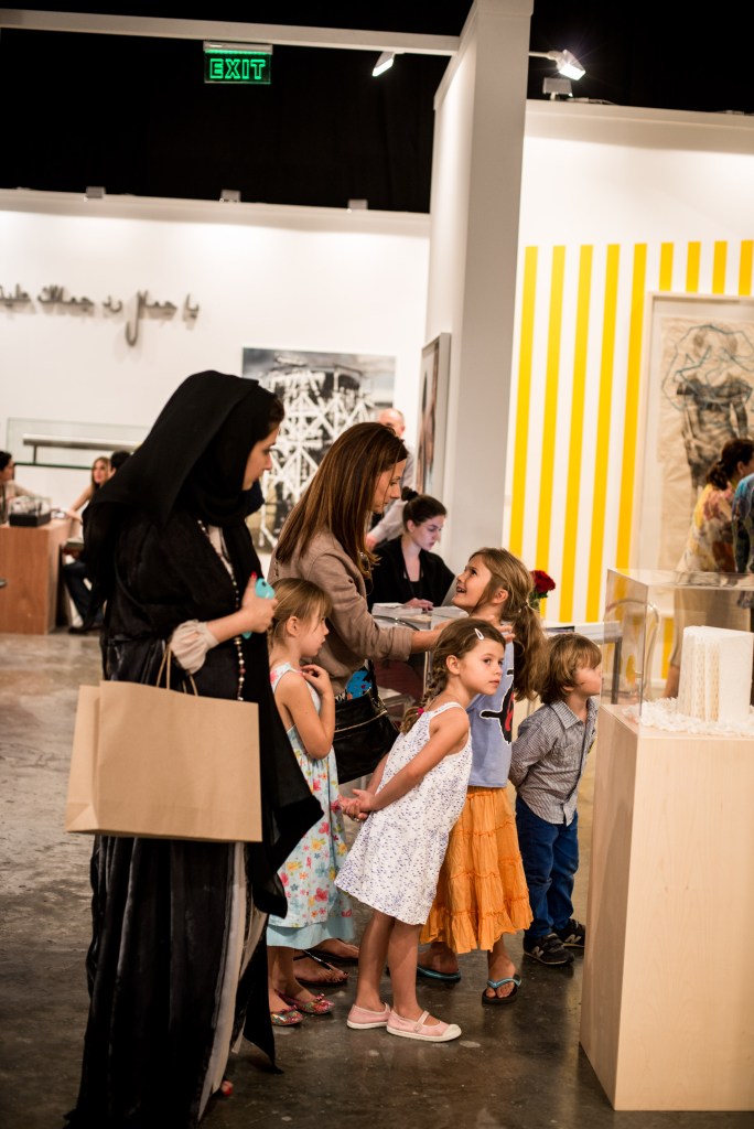 Schools tours in Art Dubai. Courtesy: Art Dubai 2013