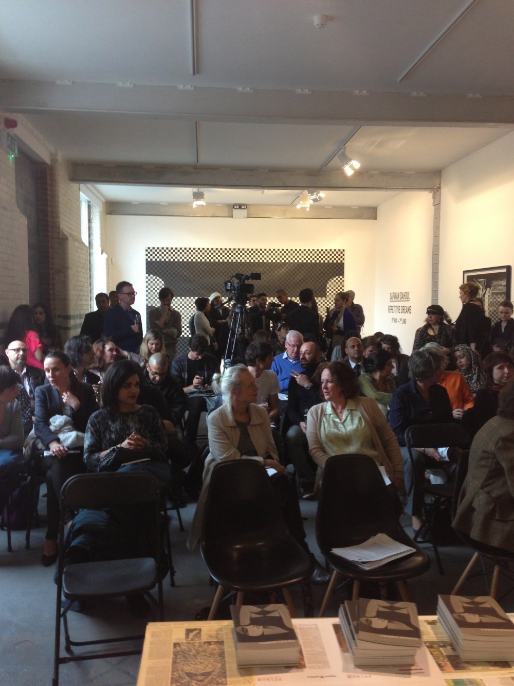 The audience in 'Repetitive Dream' Talk at Edge of Arabia. Courtesy: Al Mahha Art Blog