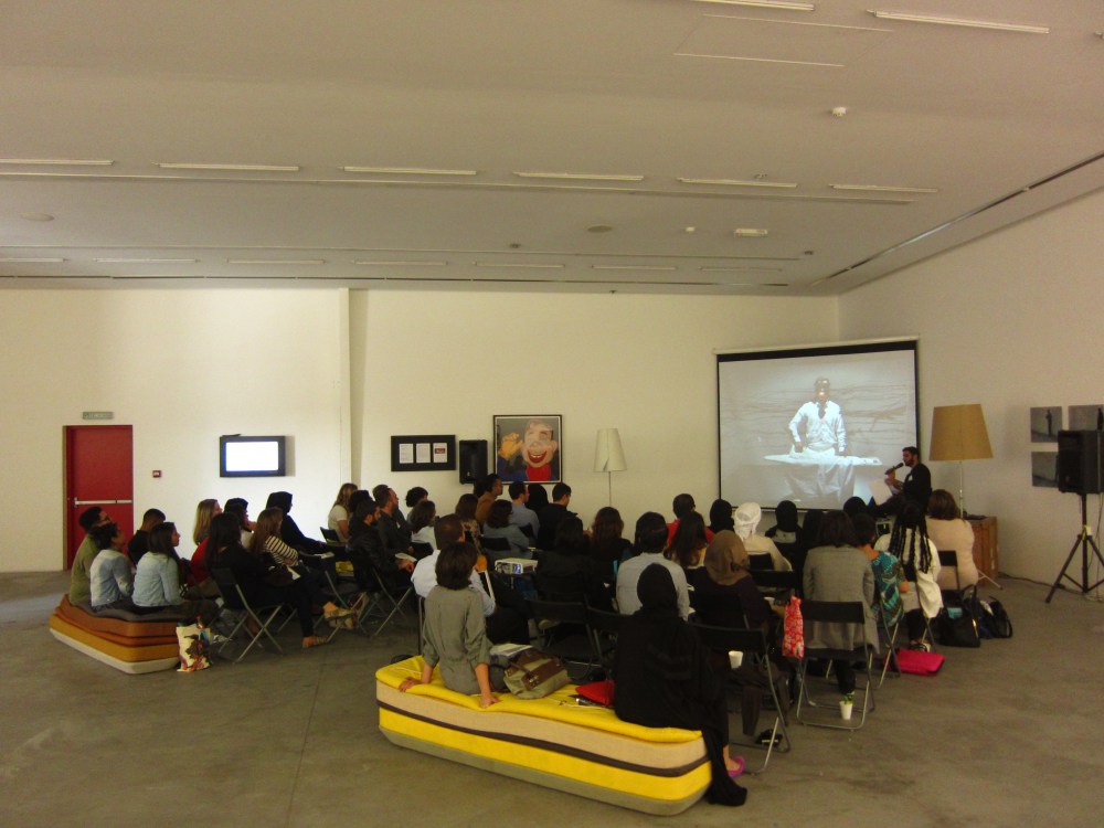 Campus Art Dubai Public Seminar with Tirdad Zolghadr Feb 17, 2013. Courtesy : The Pavilion Downtown Dubai
