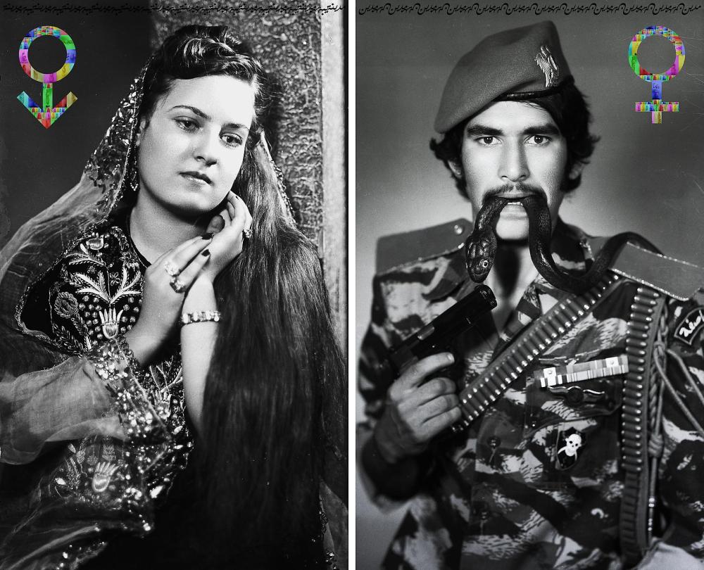 Adam & Eve, 2008 Archival print on cotton paper 82 x 50 cm each. Edition 1/25 Signed, dated and numerated. Courtesy: Ayyam Gallery