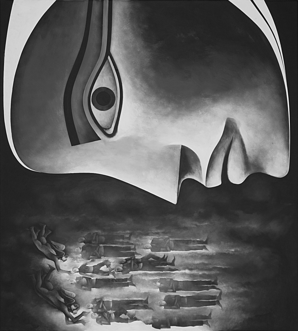 Safwan Dahoul "Dream 67" 2013. Acrylic on canvas. 200 x 180 cm. Courtesy: Ayyam Gallery