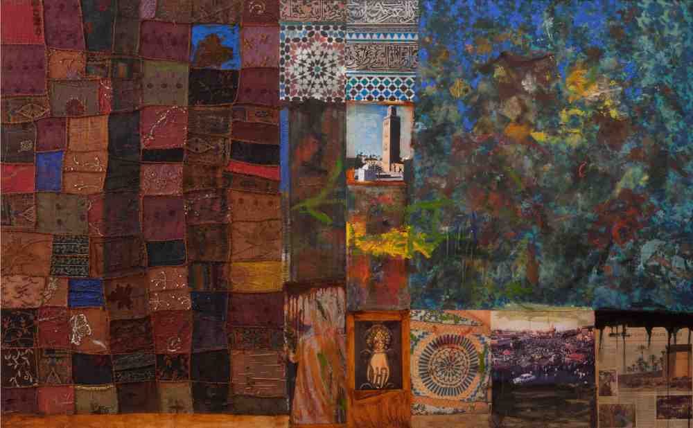 Mohammed-omer-Khalil-Marrakesh-243x-152-cm-Diptych-Mixed-Media-on-Wood2010