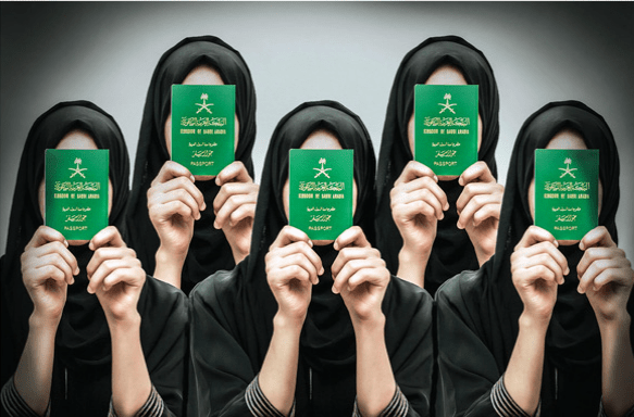 Najwa Felemban "But You Dont Look Saudi" Print on hahnemuhle fineart museum etching textured 350 gms. 100x150 cm. Courtesy: Arabian Wings.