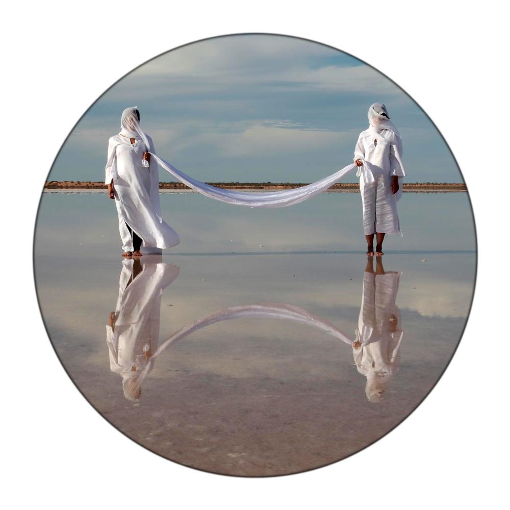 SAMA ALSHAIBI, 'SEBKHET EL MELAH' FROM THE PROJECT SILSILA, 2010, C-PRINT DIASEC, 120CM DIAMETER, COURTESY OF THE ARTIST AND AYYAM GALLERY