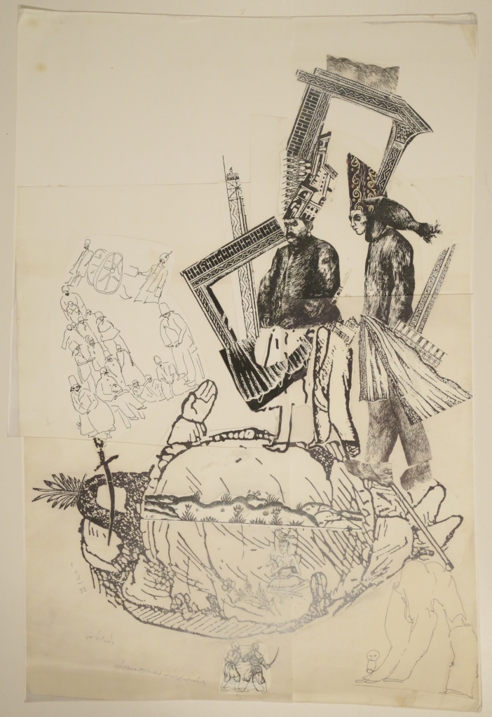 Ardeshir Mohasses, Untitled,, 1988, Collage on paper, 45.75 x 68.5 cm, Ardeshir Mohasses Trust (1)