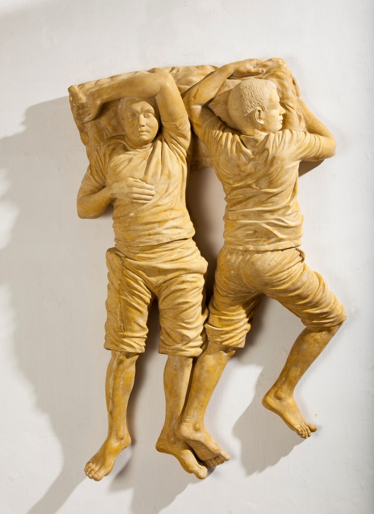 Jitish Kallat, Syzygy (The Cloud Bearer's Rotation, 2013, Dental plaster, 122 x 84 x 18 cm, Courtesy Galerie Daniel Templon.