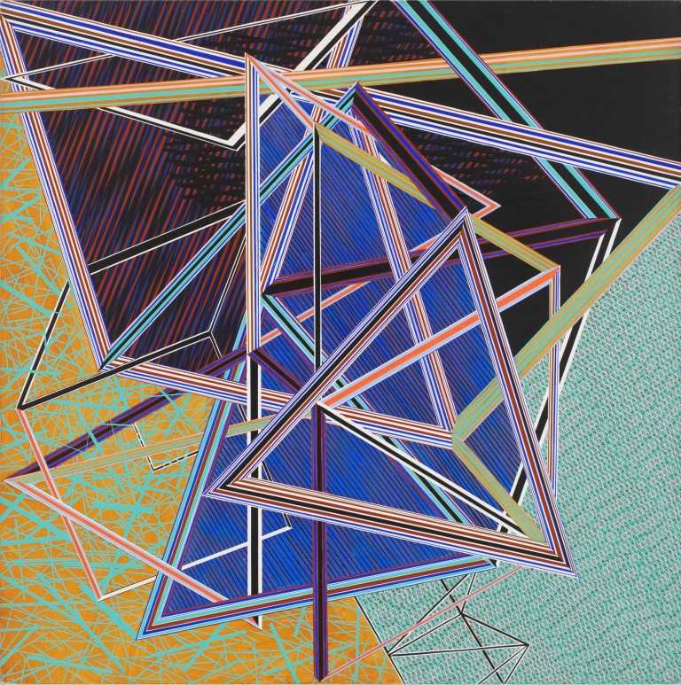 NABIL NAHAS, UNTITLED, 1978, ACRYLIC ON CANVAS, 122X122CM, COURTESY OF LAWRIE SHABIBI