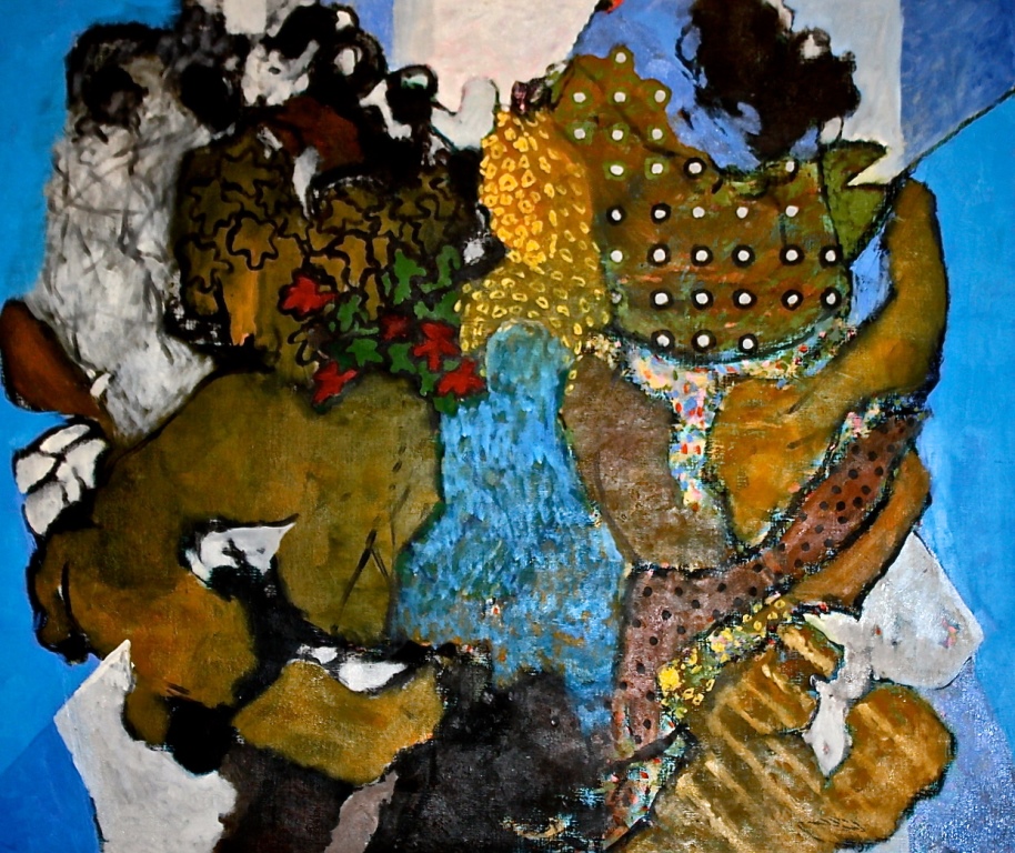Rashid Alkhalifa, Metamorphosis VI, 1997, Oil on Canvas, 100x120 cm, Courtesy: Albareh Art Gallery