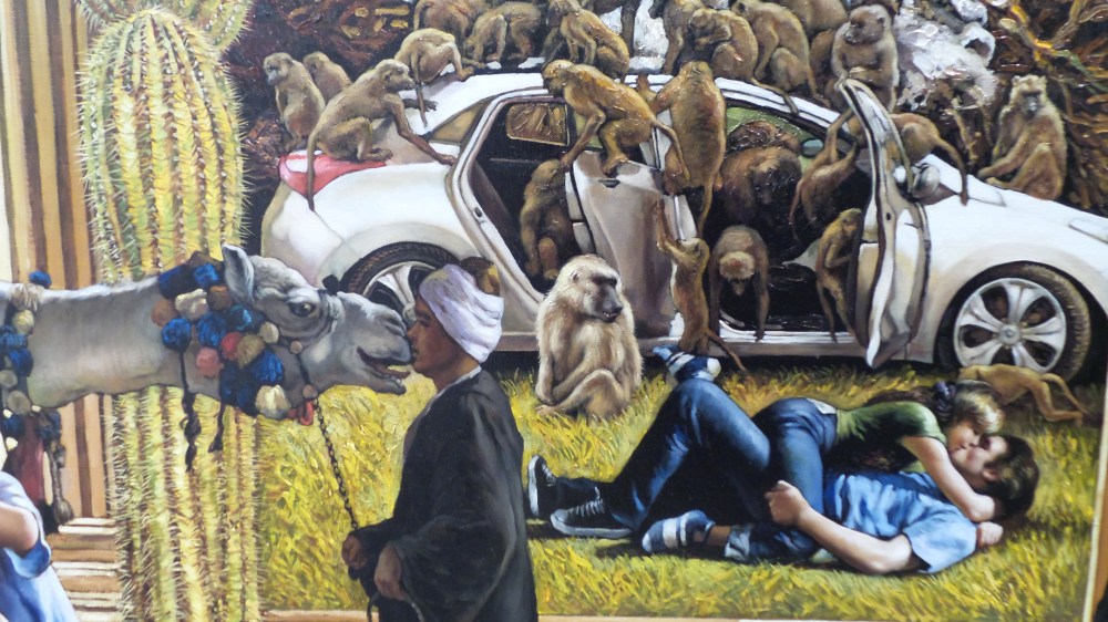 details from Youngiin Jo "THE PRESENT MOMENT,,, ONCE BEAUTIFUL FOR OTHERS, A WISH FOR MY OWN, A REMINISCENCE FOR SOMEONE". 313 Art Project, Art Dubai 2014 (Courtesy: Al Mahha Art)