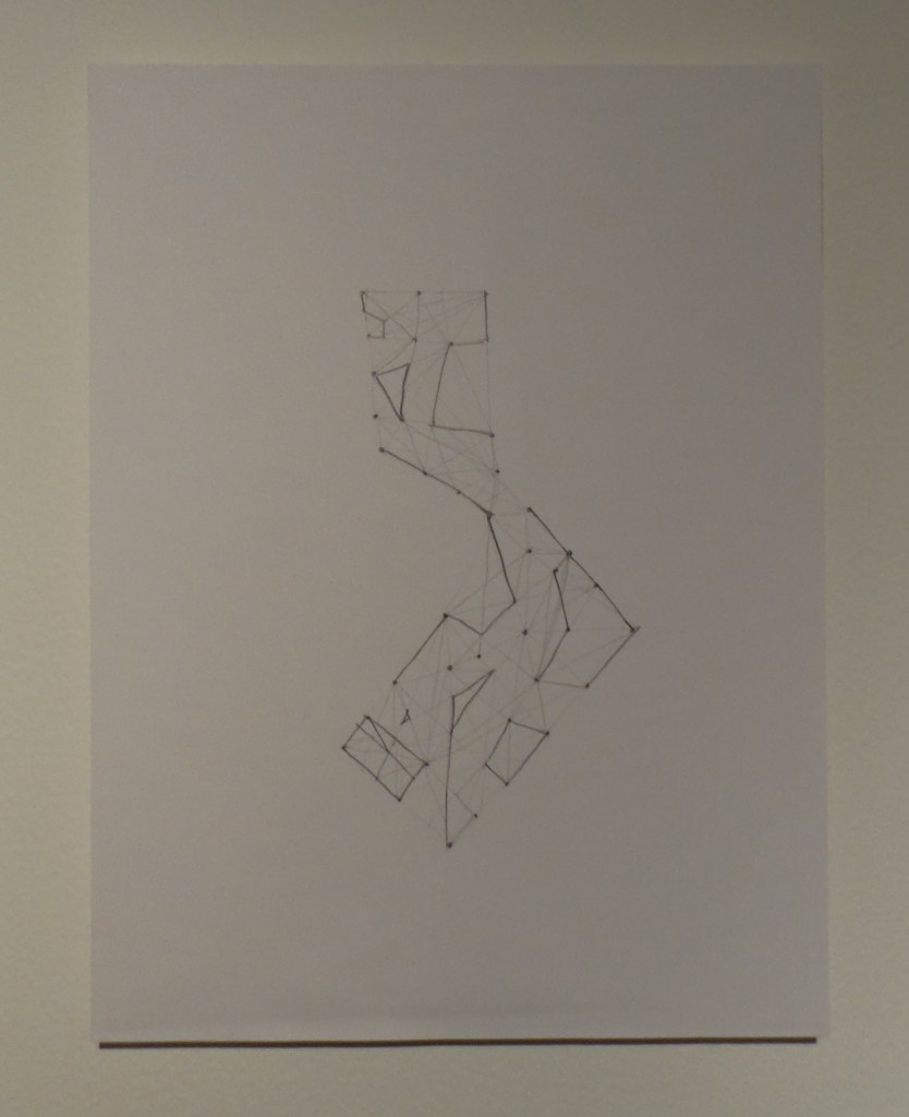Layla Juma "Points  Connection Lines" 2012 to present, pencil on paper, 21x27.8 cm. Courtesy to Al Mahha Art