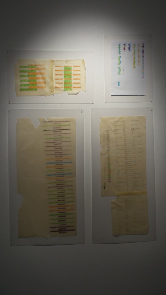 Maitha Demithan "Visual Maps" 2013, drawings on paper, size varuable. Courtesy to Al Mahha Art