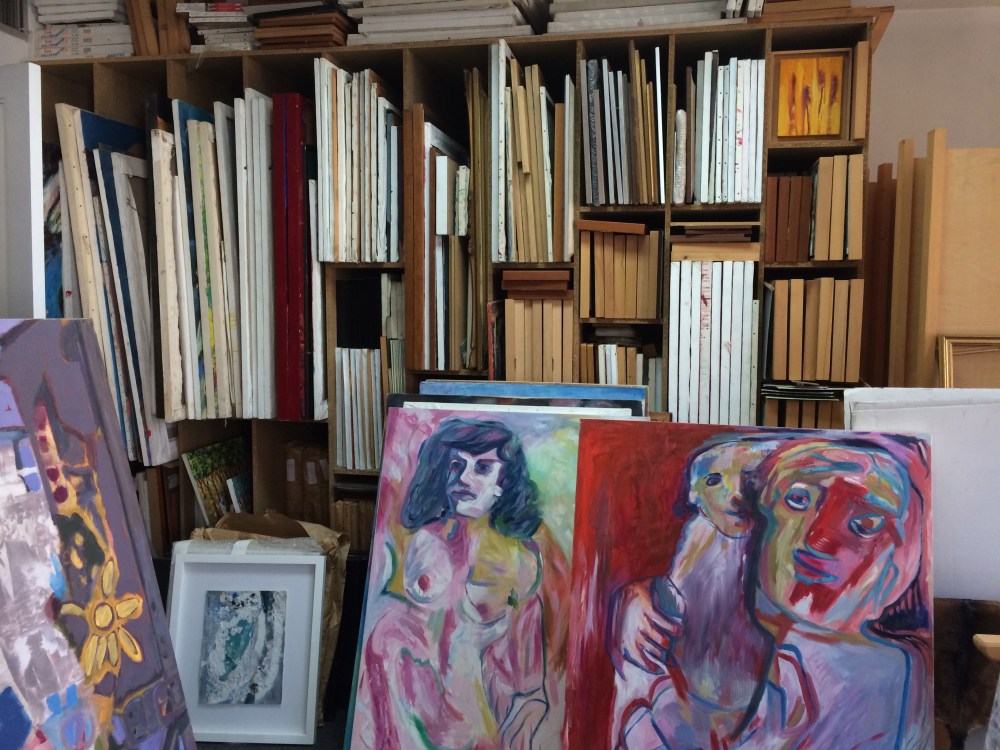 Paintings and stock of hidden paintings by Ginane Makki Bacho! This would take a full day to see them all! 