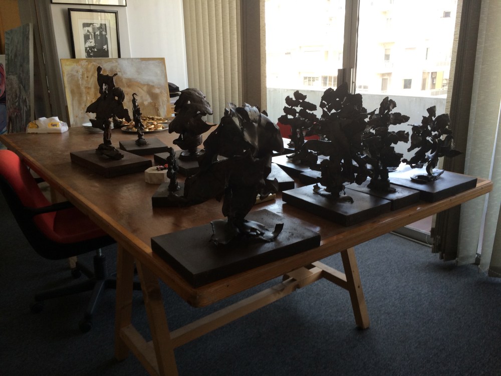 Cedars tree made of war bullets & rockets by Ginane Makki Bacho