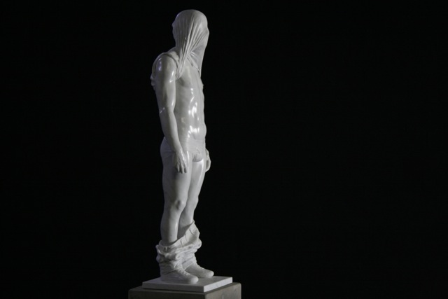 Reza Aramesh, Action 137, 2014 - installed (Dubai). Courtesy: Leila Heller Gallery. 